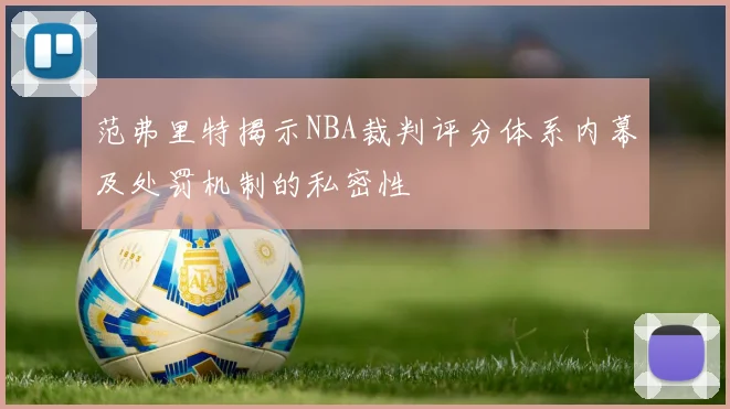 范弗里特揭示NBA裁判评分体系内幕及处罚机制的私密性